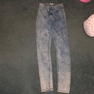Acid wash jeans